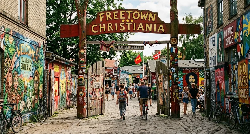 Freetown Christiania colorful street art
