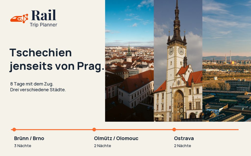 Tschechien mit dem Zug jenseits von Prag: 8 Tage Brünn, Olmütz und Ostrava
