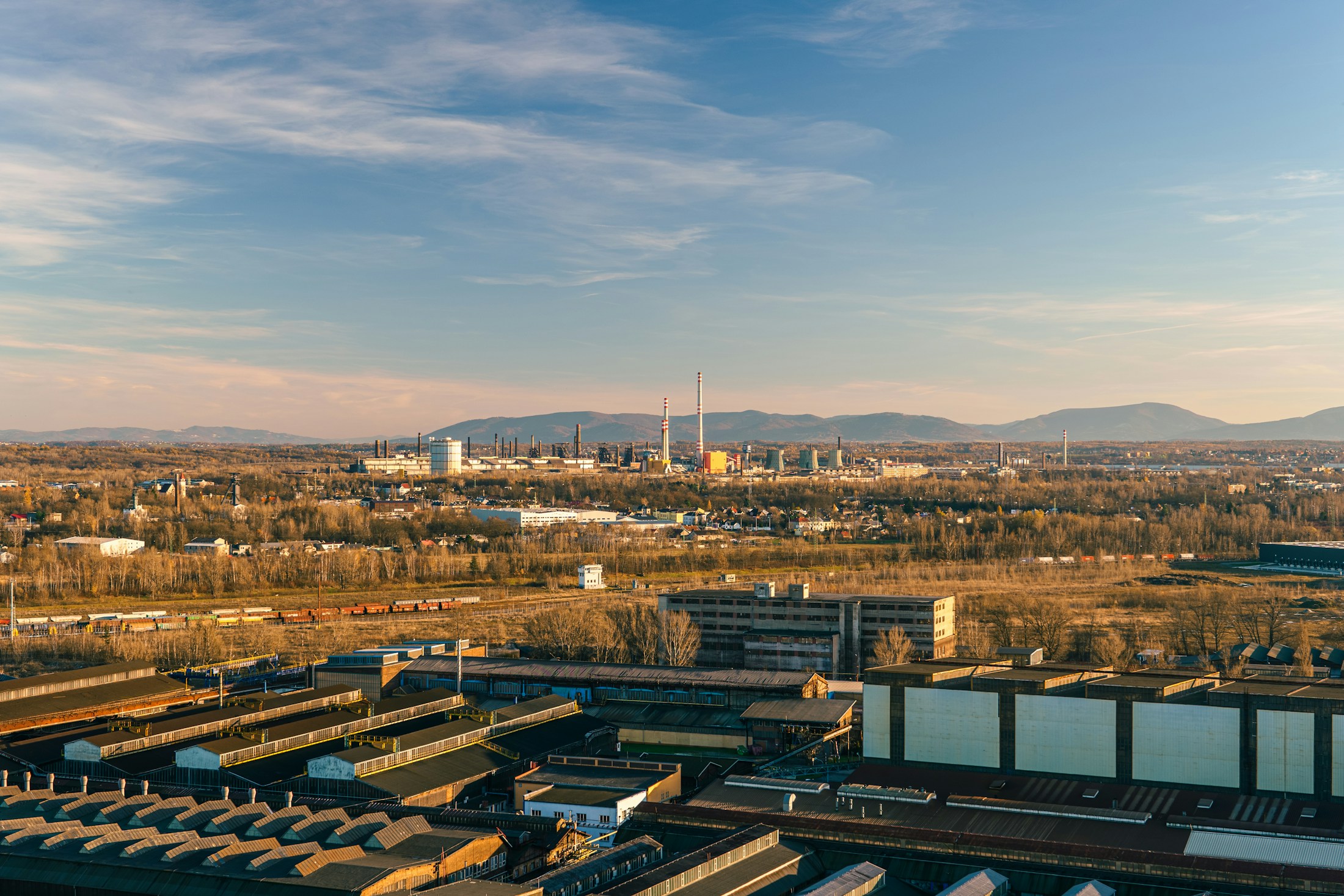 Il paesaggio dell’ex area industriale di Vítkovice a Ostrava.