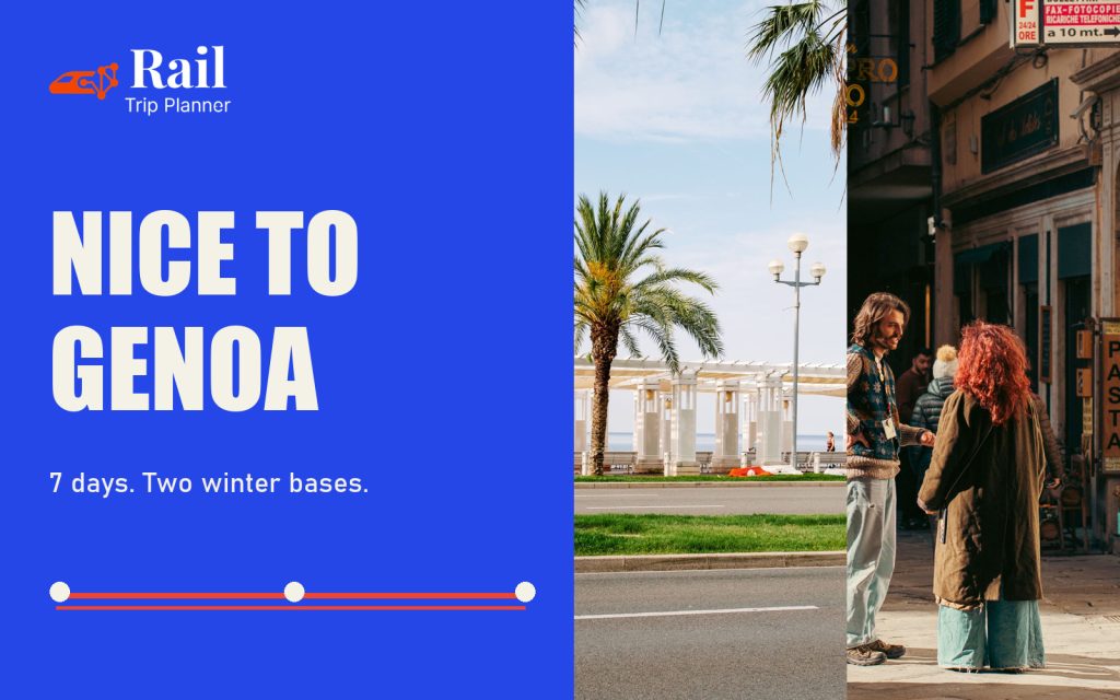 Nice seafront architecture and a street in Genoa, combined for a seven-day winter route guide.
